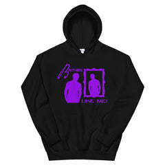 Brothers Like Me Mens hoodie Purple Logo