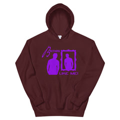 Brothers Like Me Mens hoodie Purple Logo